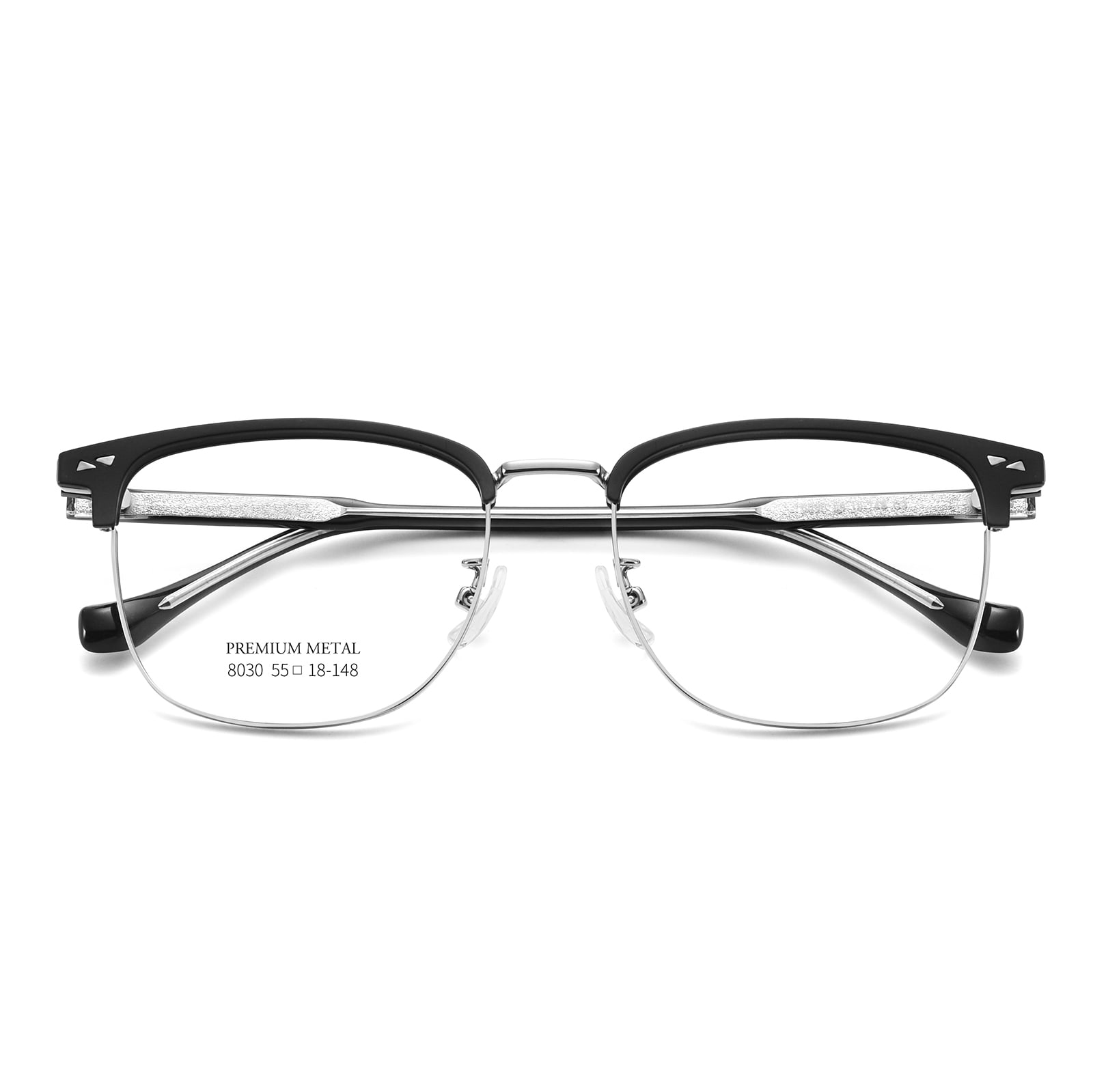 8030 Business Embedded Metal Strip Alloy Glasses