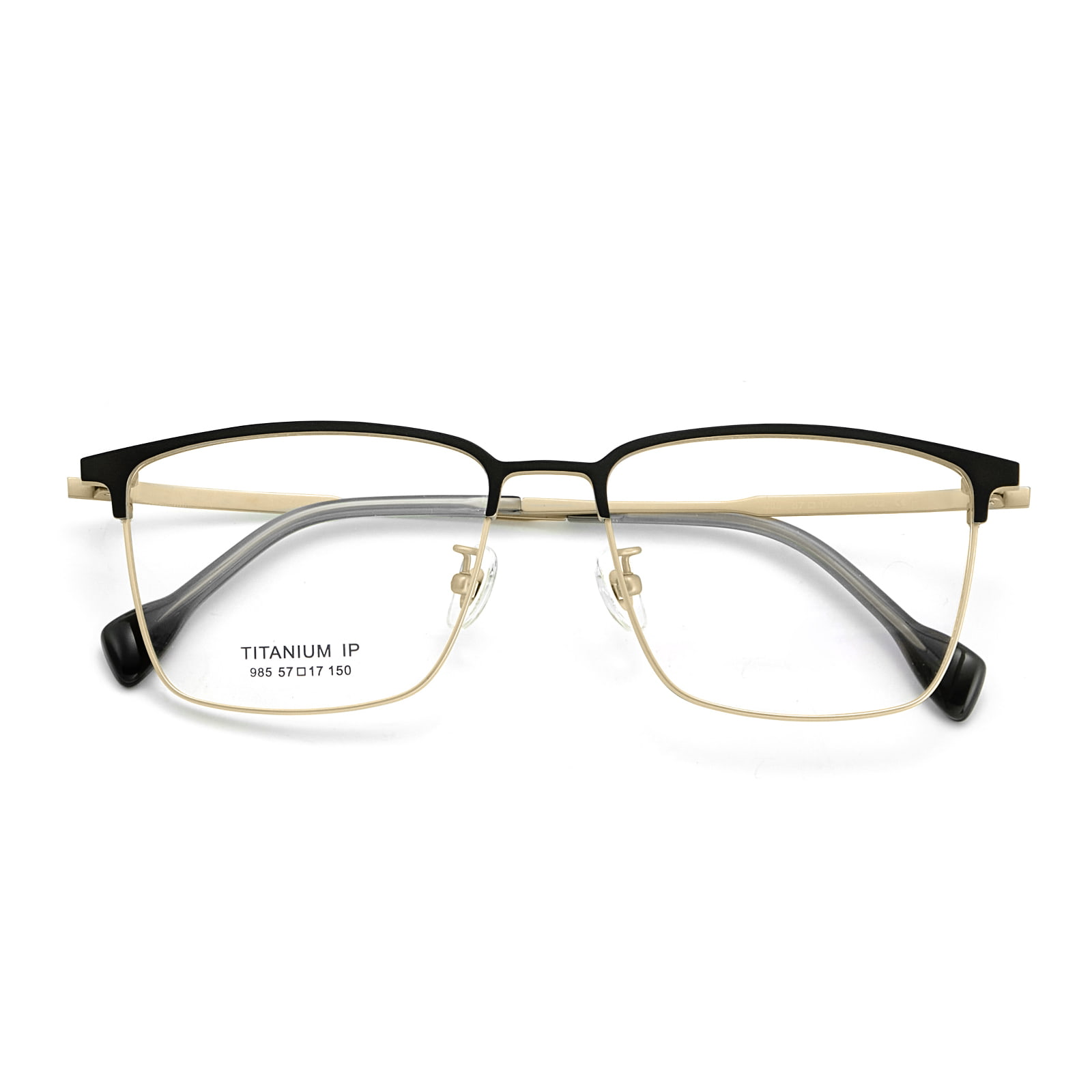 985 Makapal na Linya ng Kilay Electroplated Frame Pure Titanium Salamin