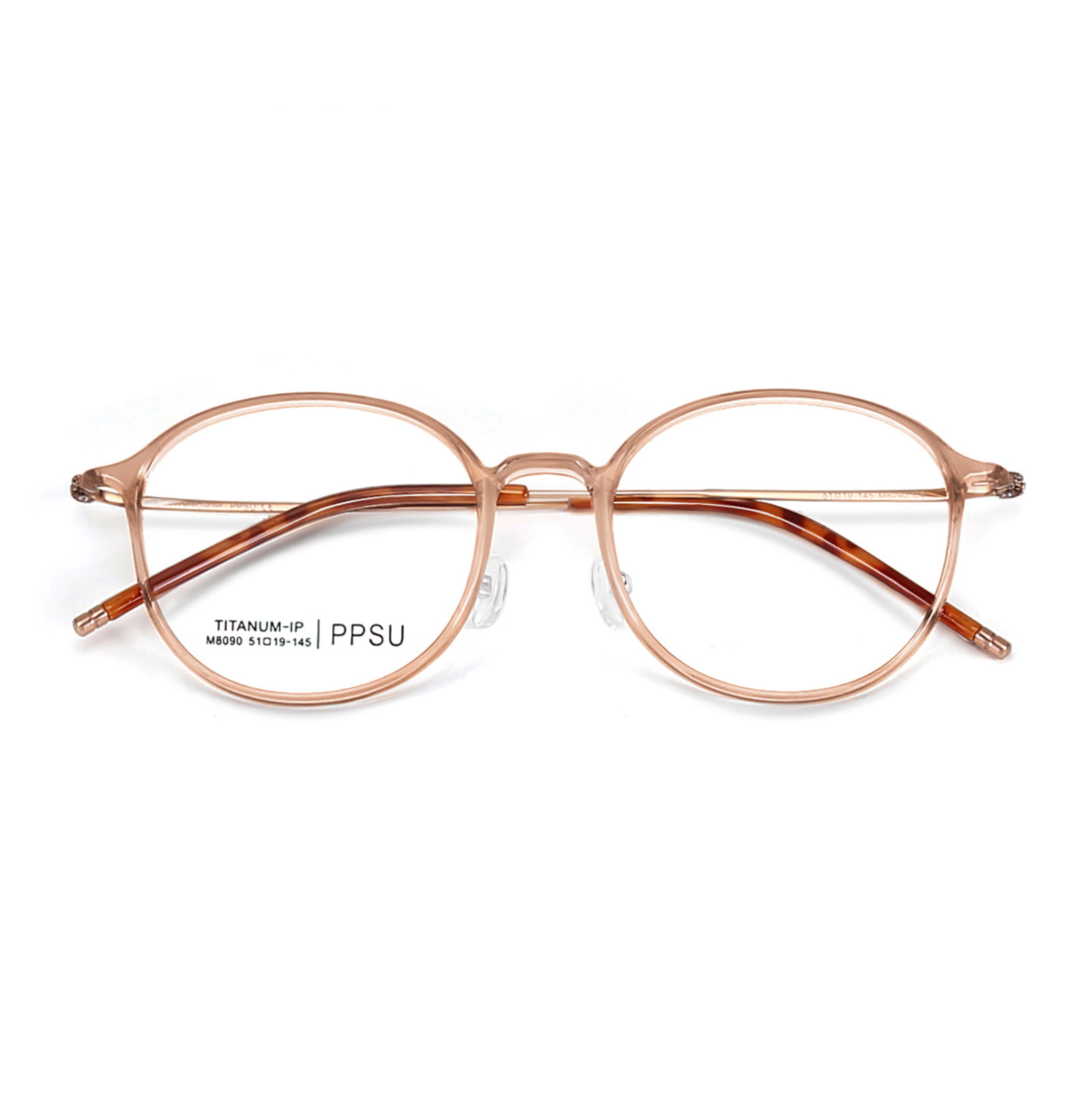 M8090 Round Frame Classic na Lumalaban sa Mataas na Temperatura β Titanium Salamin
