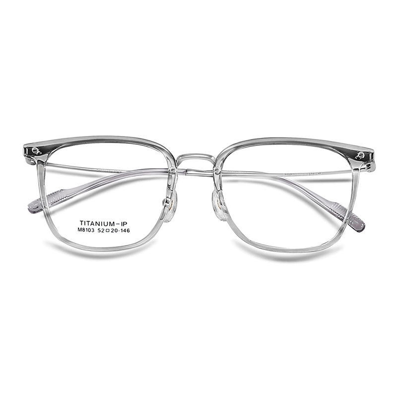 M8103 Drop-Resistant, Clear, Non-Deformable β-Titanium Salamin