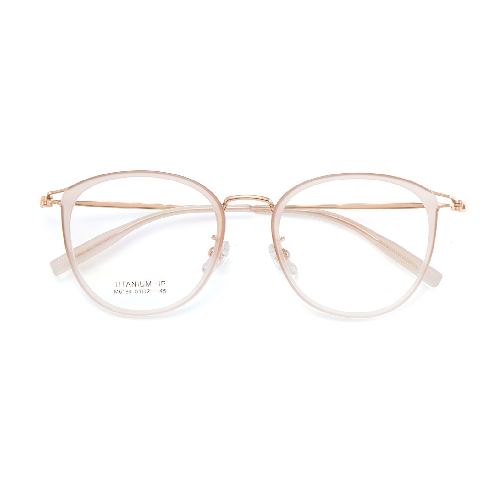 M6184 Artistic Gold Glue Hollow β Titanium Salamin