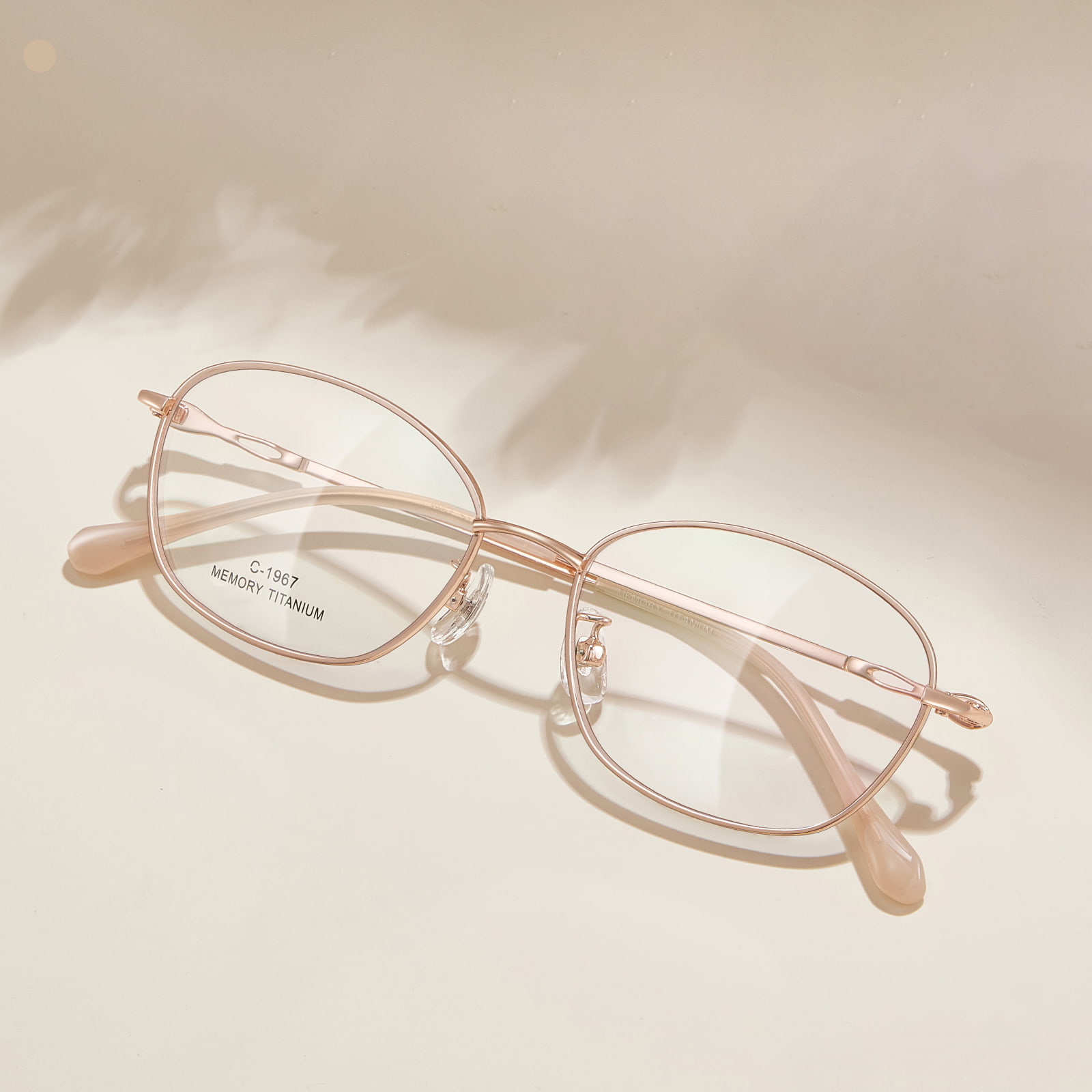 1967 Araw-araw na Bow Design Alloy Glasses