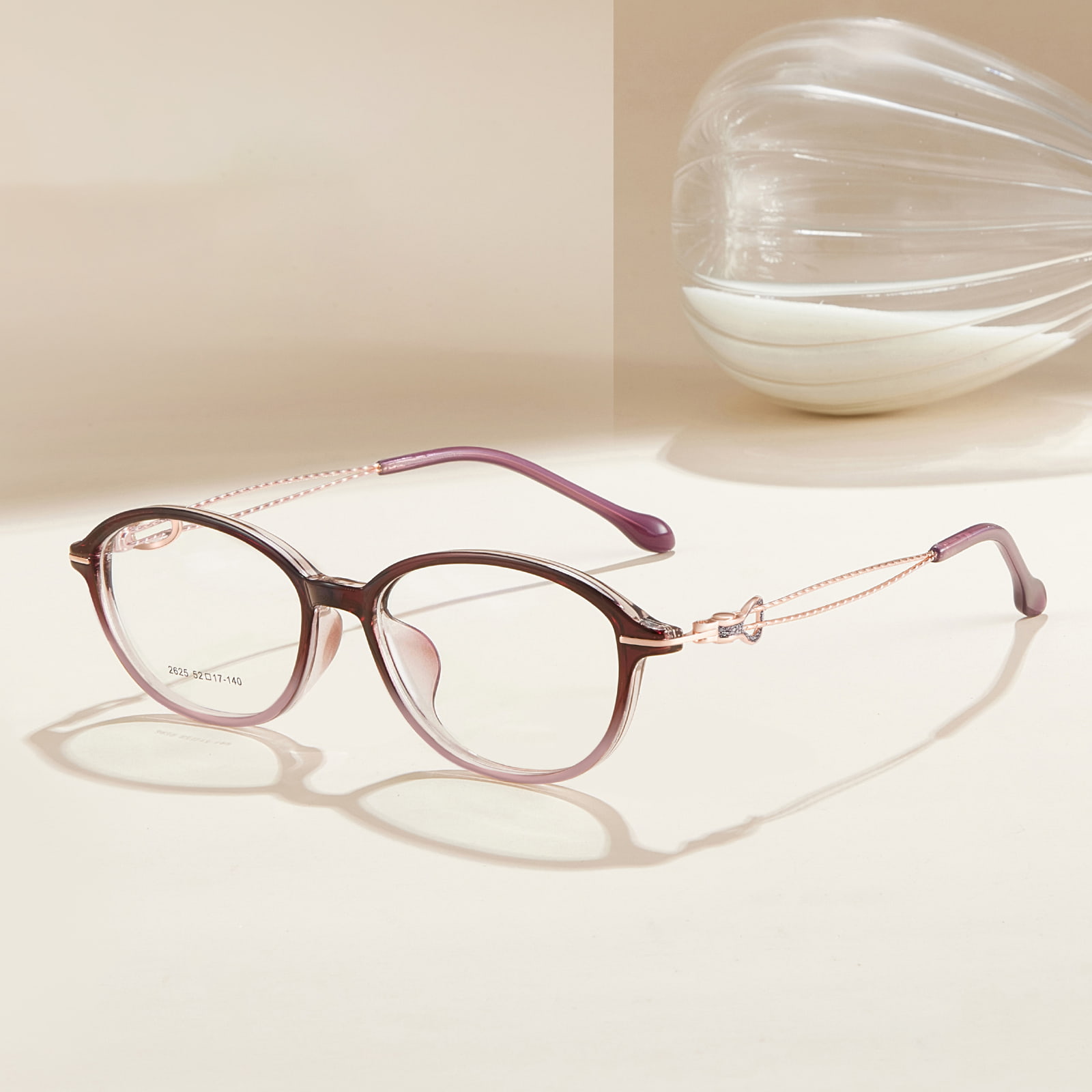 2625 Pawis-Resistant Glitter Inlaid TR90 Salamin