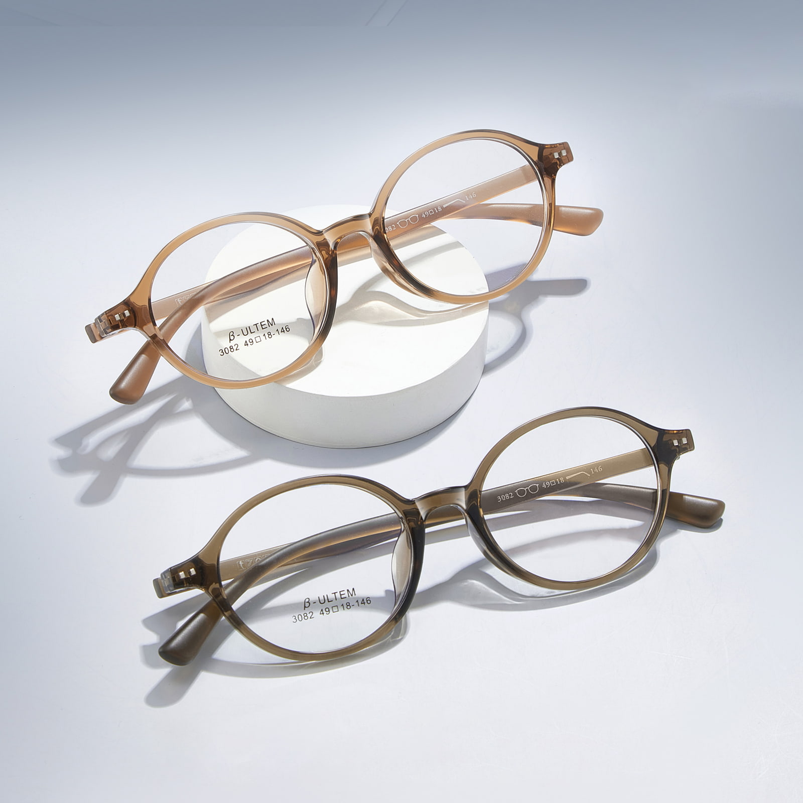 3082 Oval Frame na Walang Stress TR90 na Salamin