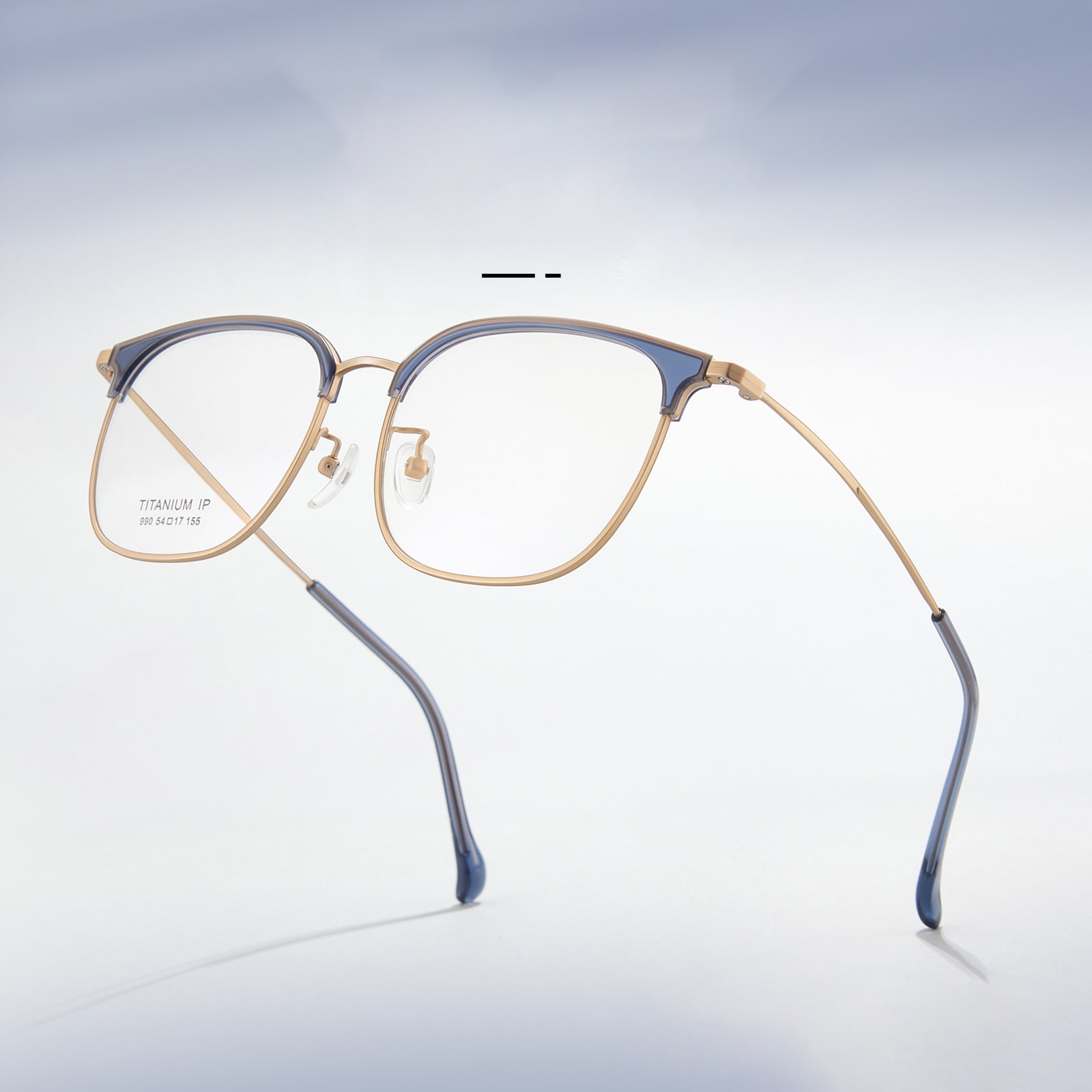 990 Eyebrow Frame Commuting Pawis-Resistant Pure Titanium Salamin