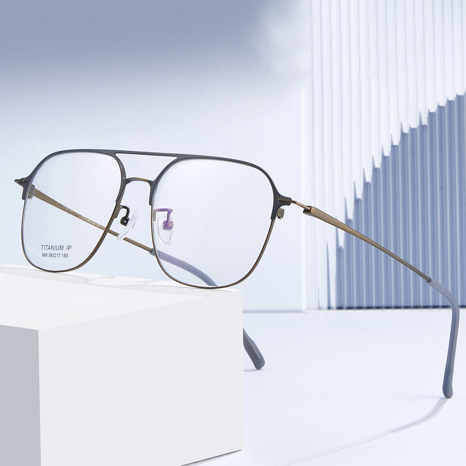 996 Double Beam One-Piece Pure Titanium Salamin
