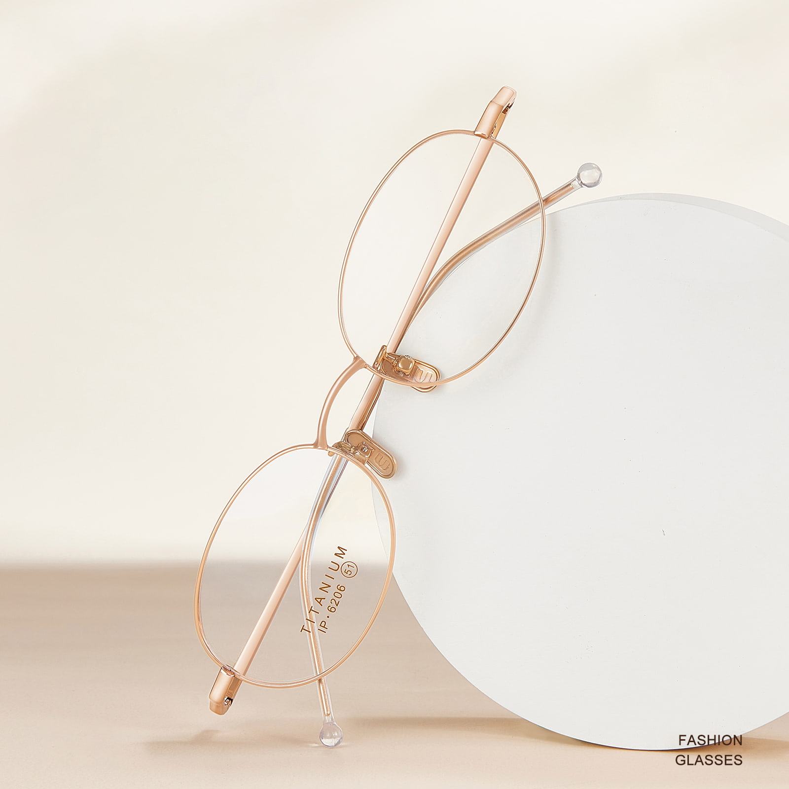 6206 Soft Curved Outward Expansion Pure Titanium Salamin