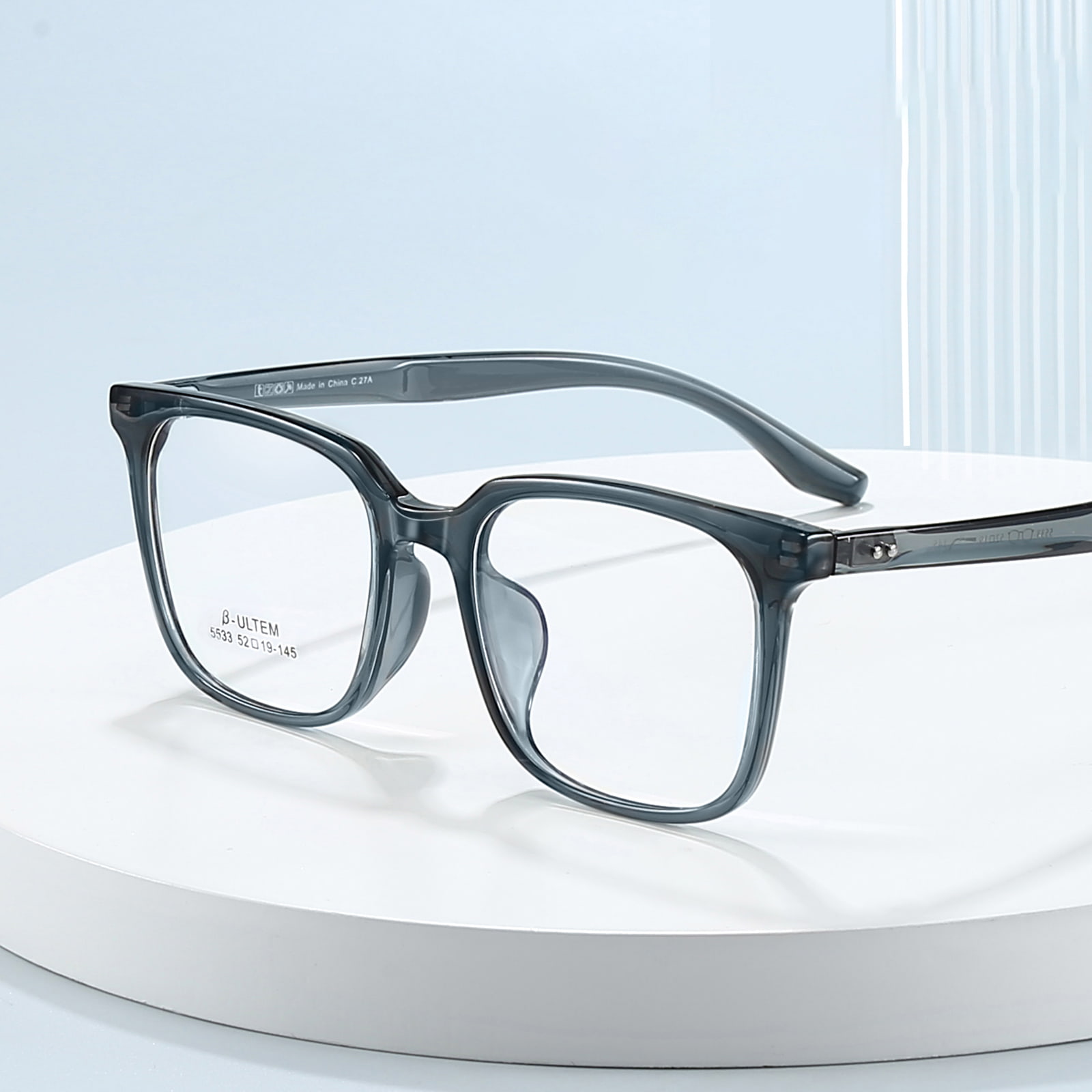 5533 Sports Square Frame Anti-Collision TR90 Salamin