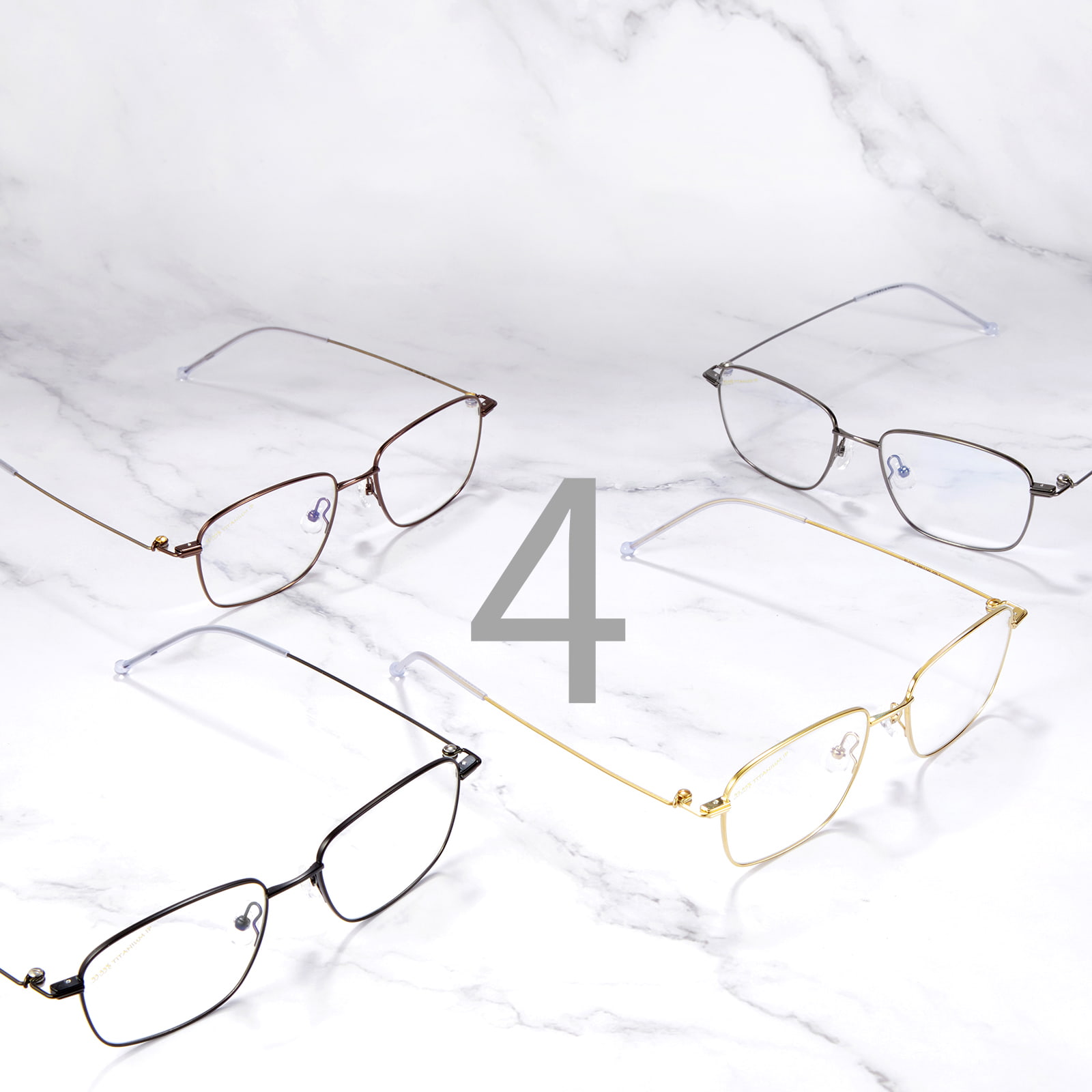 7734 Ultralight Square Frame Pure Titanium Salamin