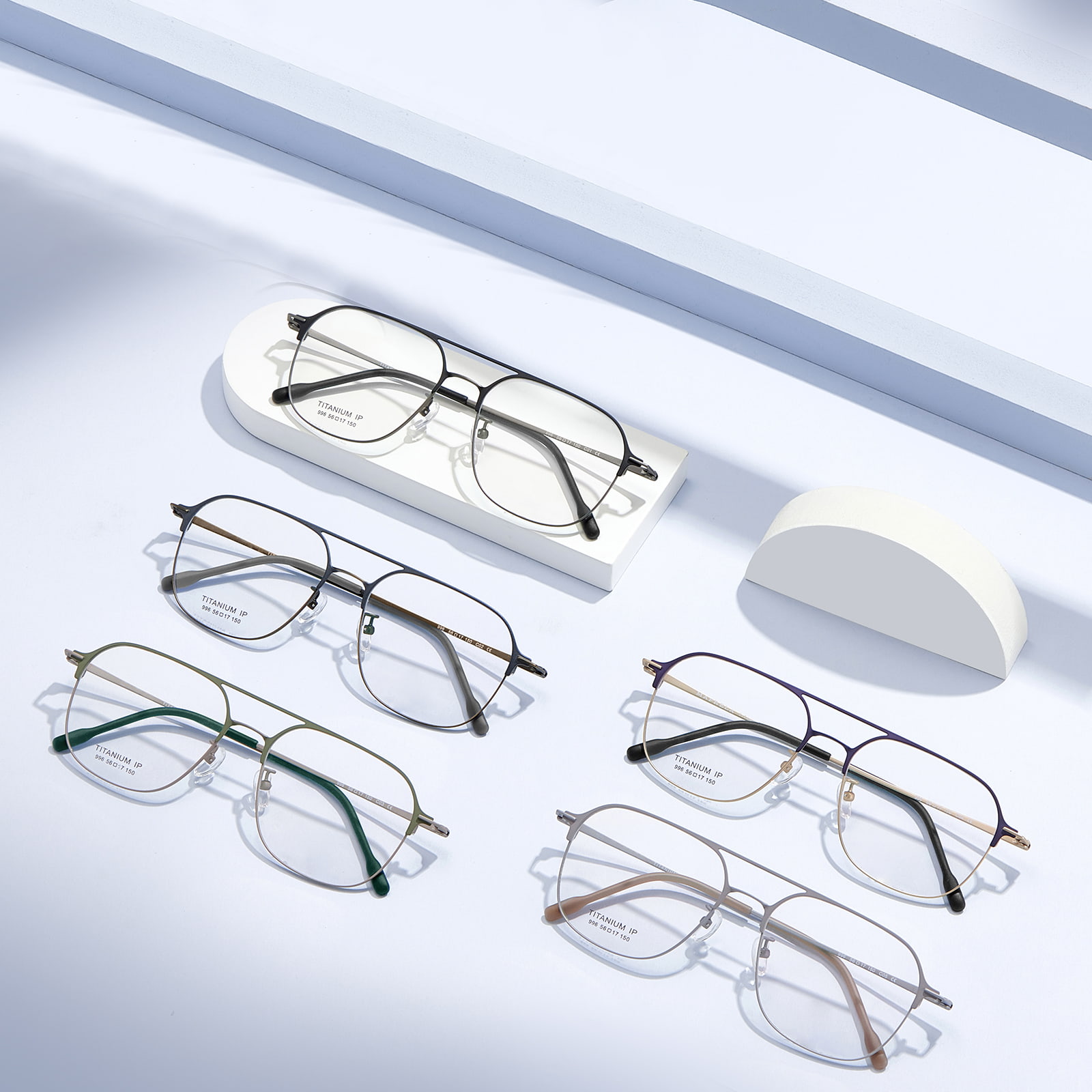 996 Double Beam One-Piece Pure Titanium Salamin