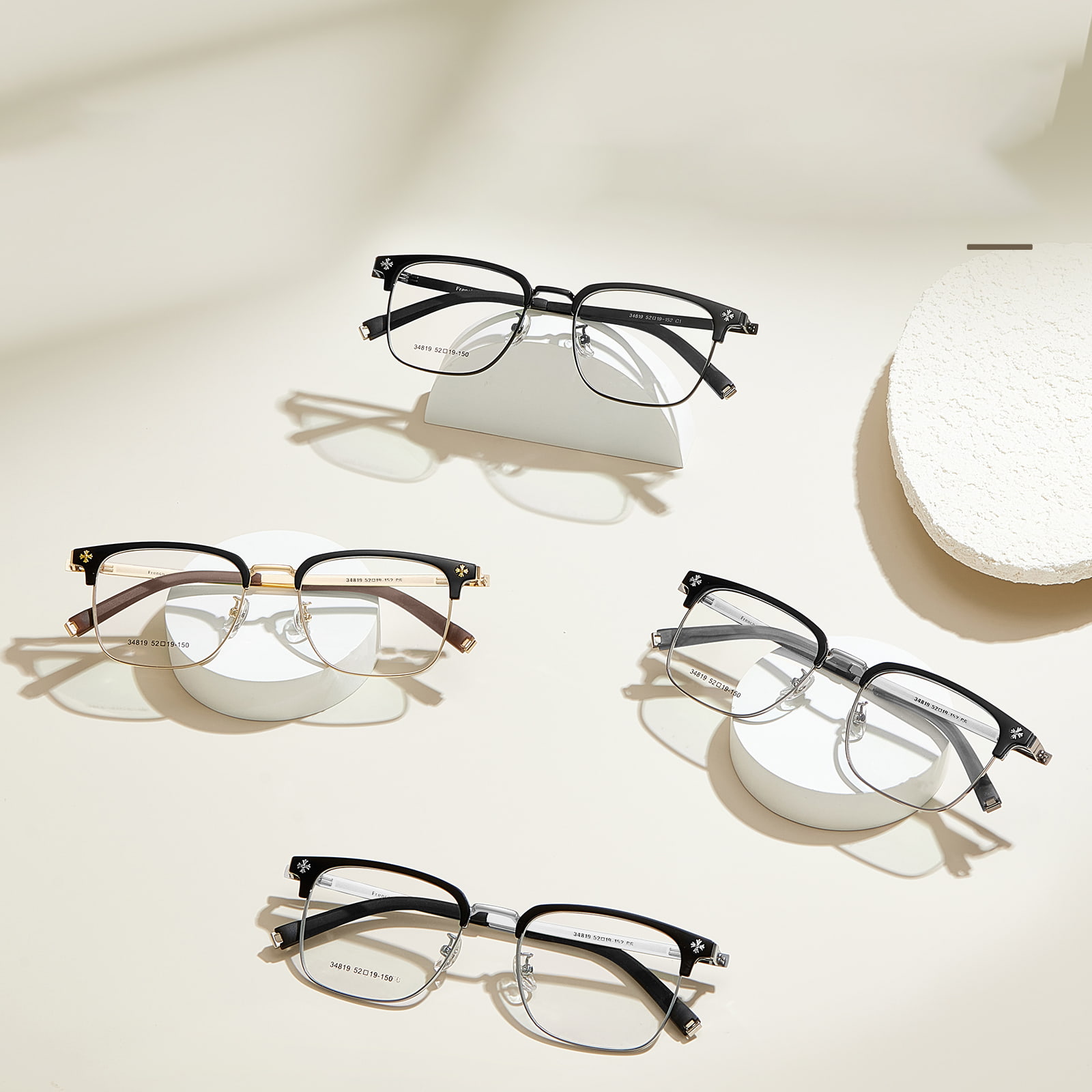 34819 Light Luxury High Elastic Bio Steel Alloy na Salamin