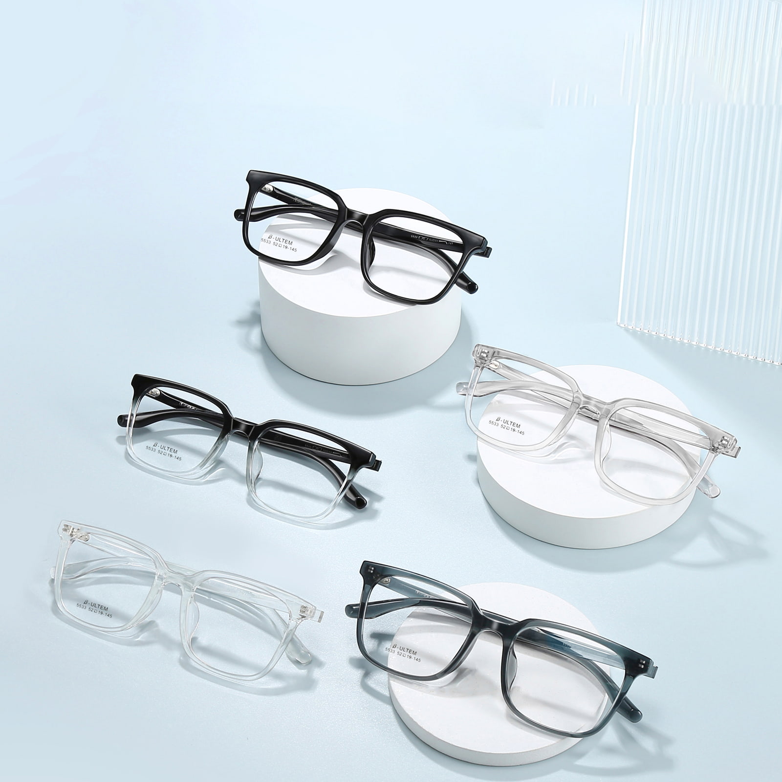 5533 Sports Square Frame Anti-Collision TR90 Salamin