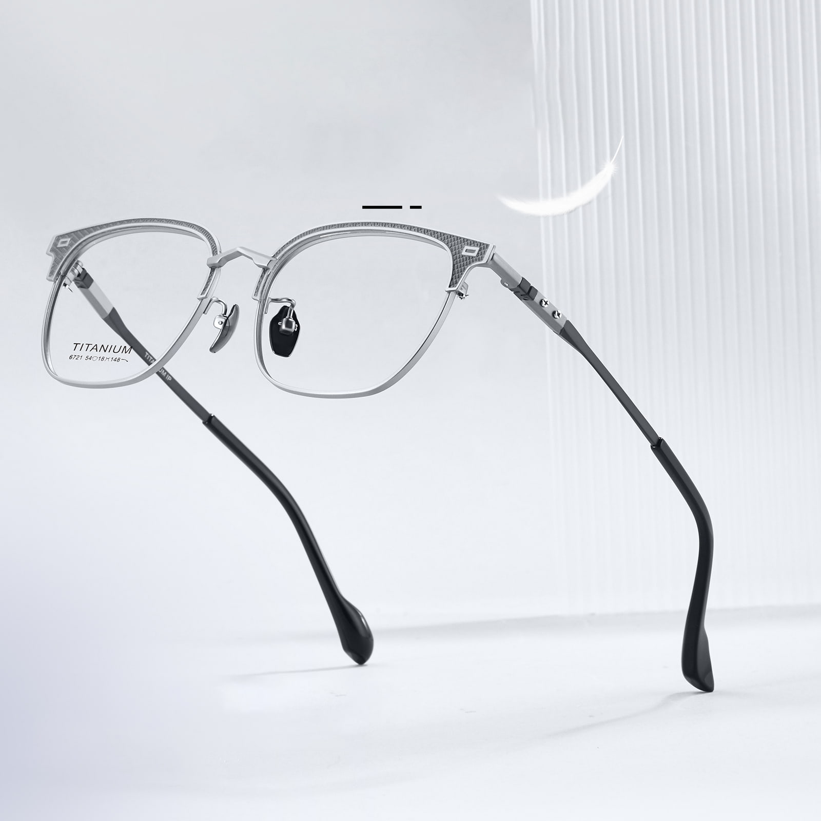 6721 Matigas Electroplated Hindi Kukupas Pure Titanium Salamin