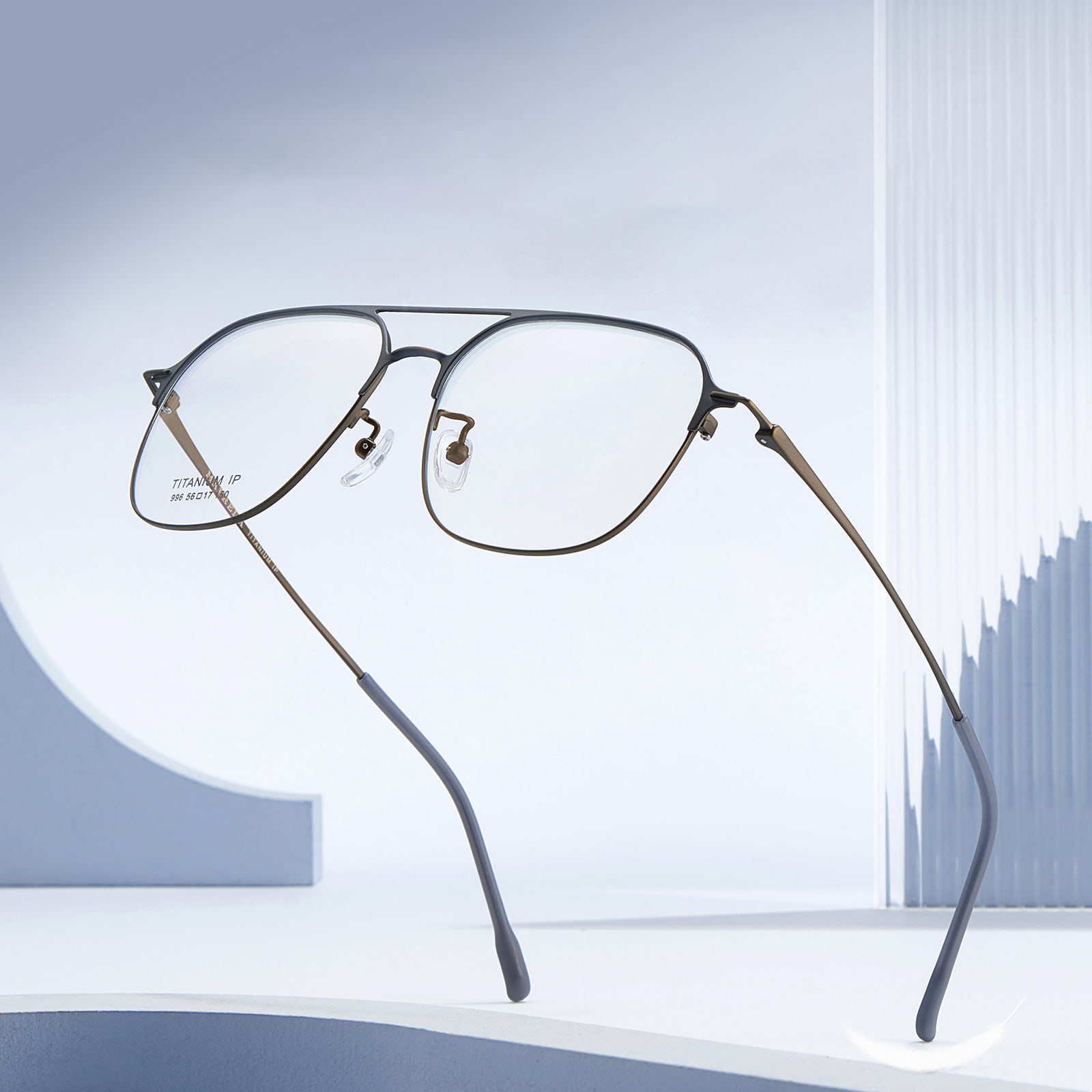 996 Double Beam One-Piece Pure Titanium Salamin