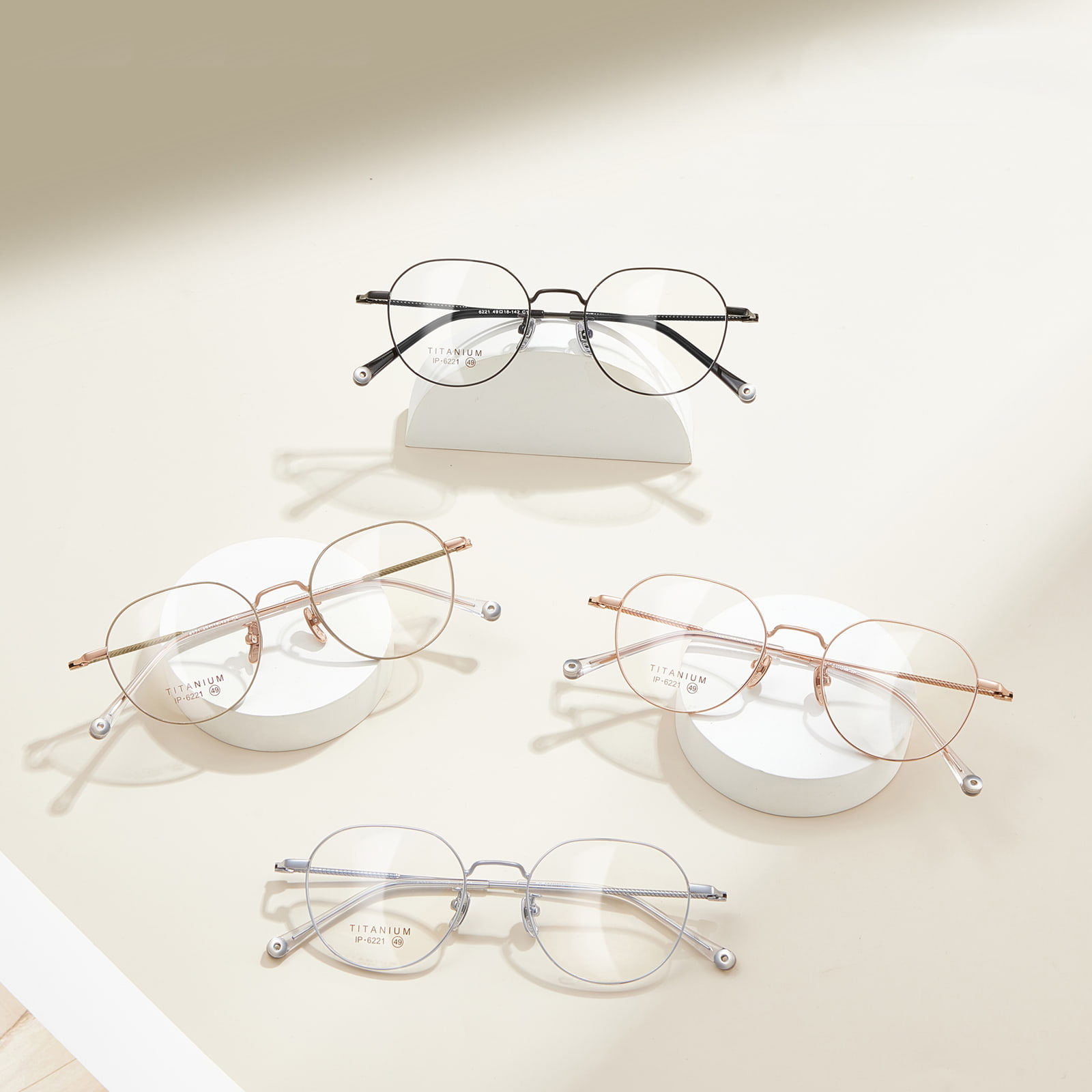 6221 Magiliw At Compact Non-Oxidized Pure Titanium Salamin