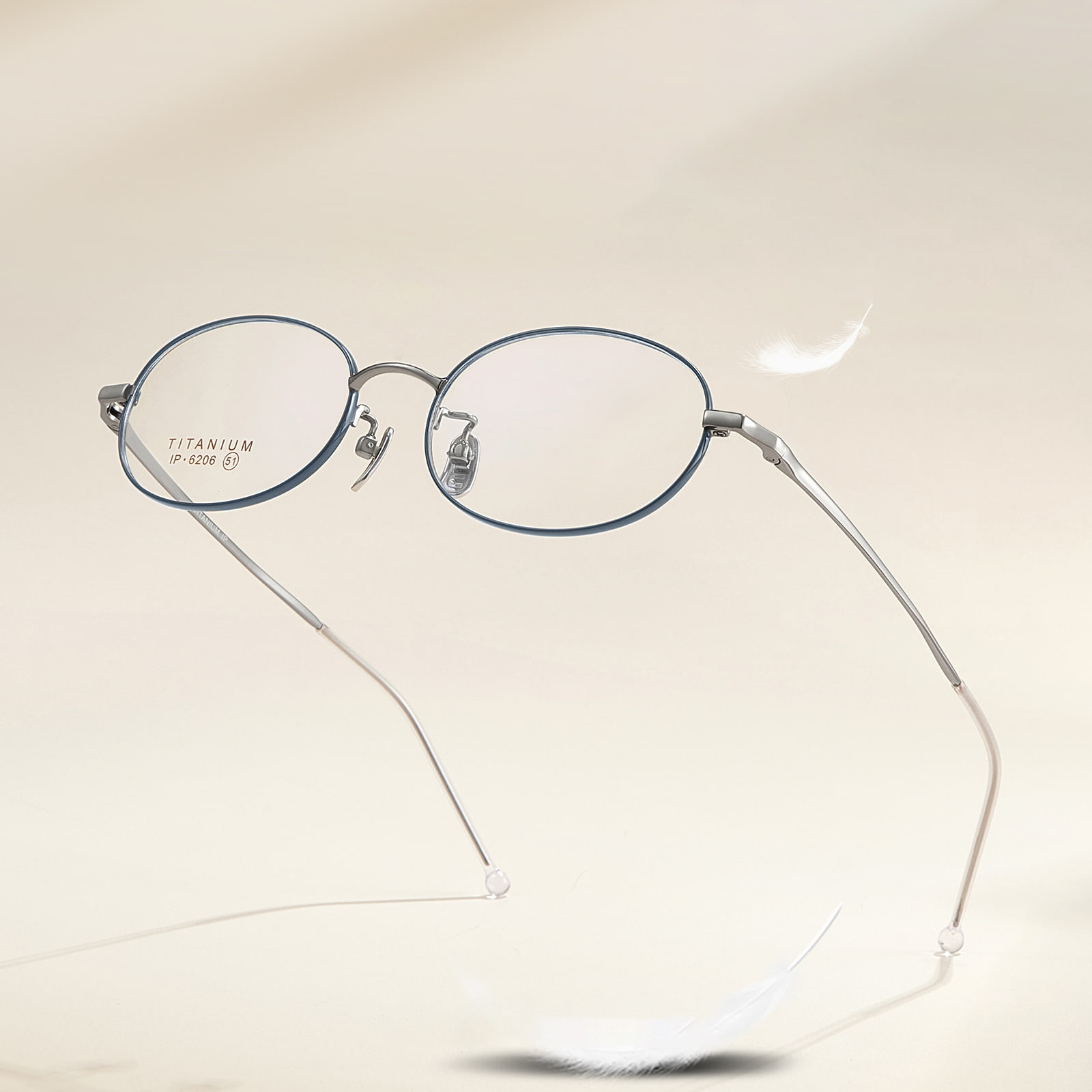 6206 Soft Curved Outward Expansion Pure Titanium Salamin