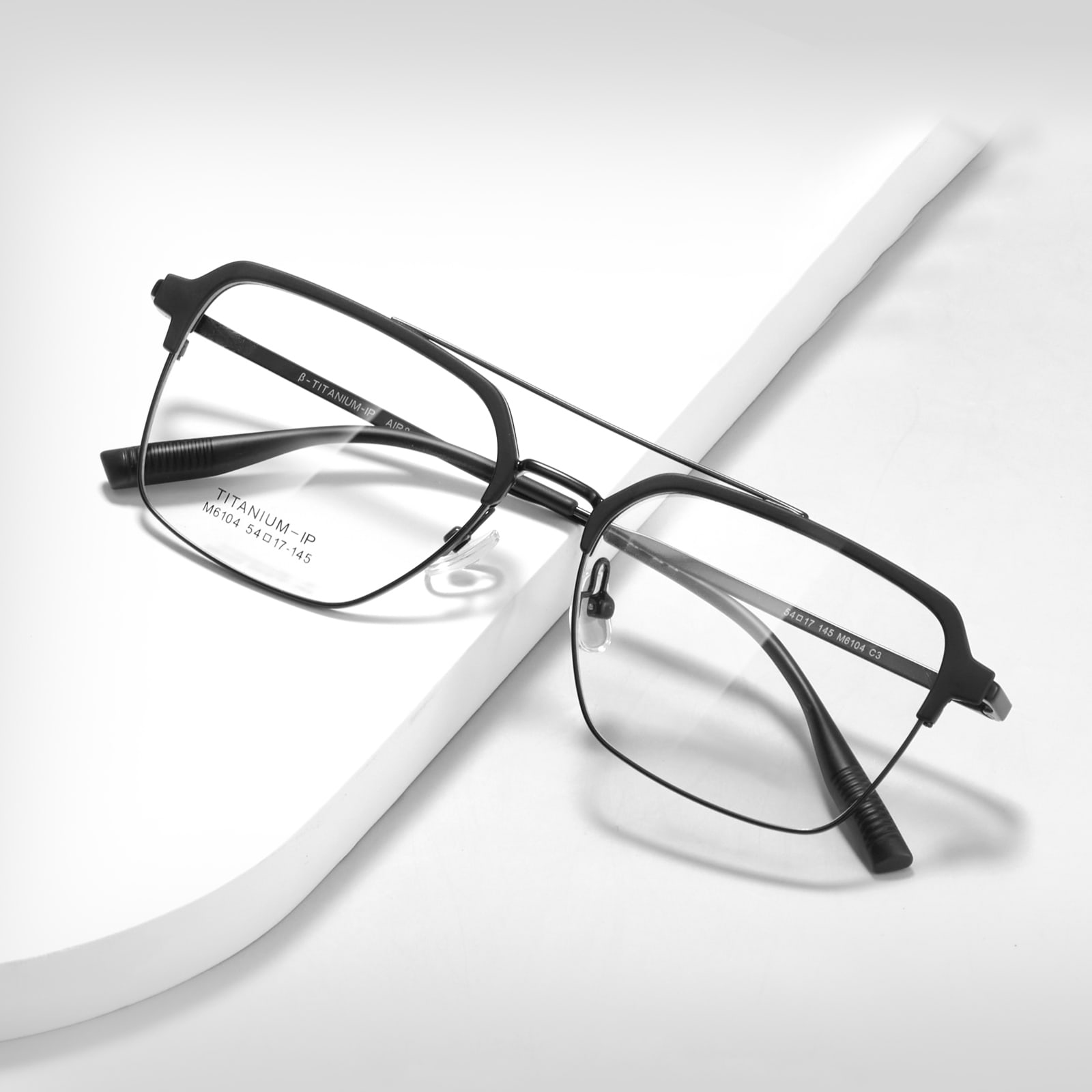 M6104 Double Beam Non-Fading Glossy β Titanium Salamin