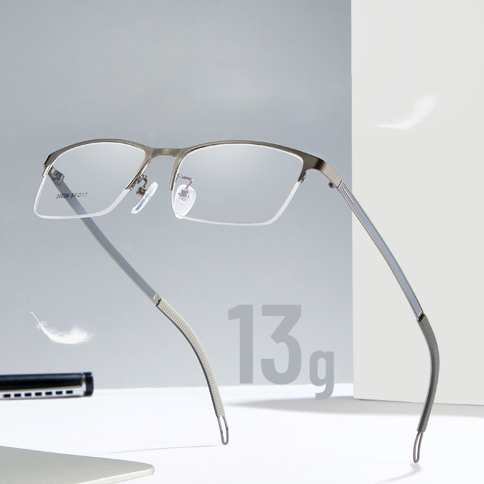 34624 Nordic Reading Auxiliary Alloy Glasses
