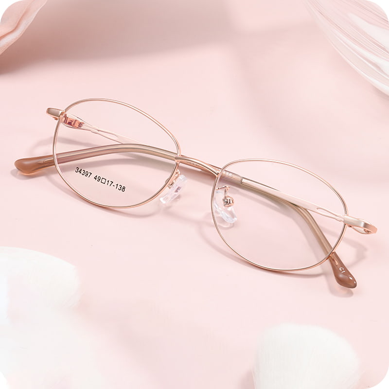 34397 Araw-araw na Oval Full Frame Alloy na Salamin