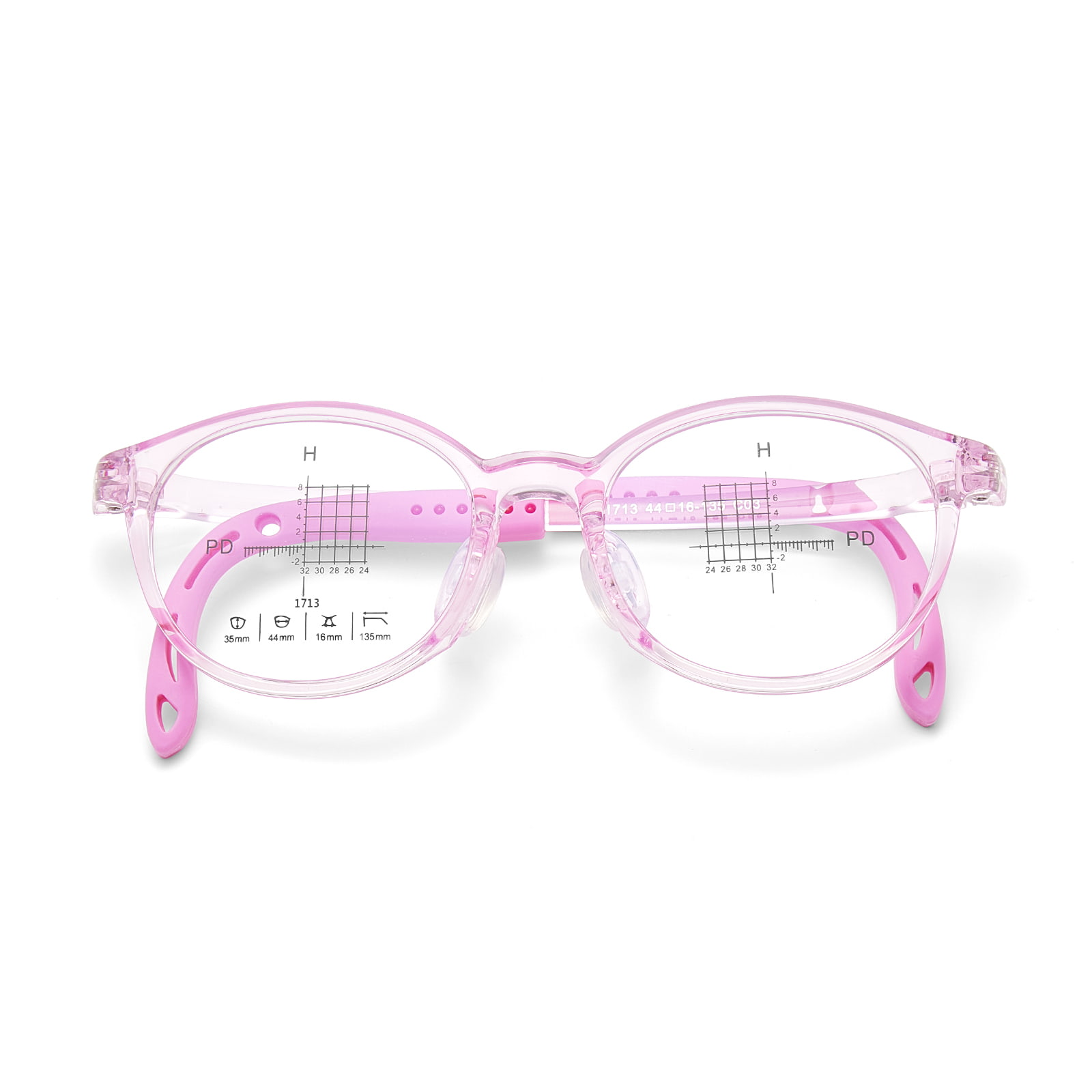 1713 Adjustable Temples Kumportable Soft Silicone Nose Pads Salamin