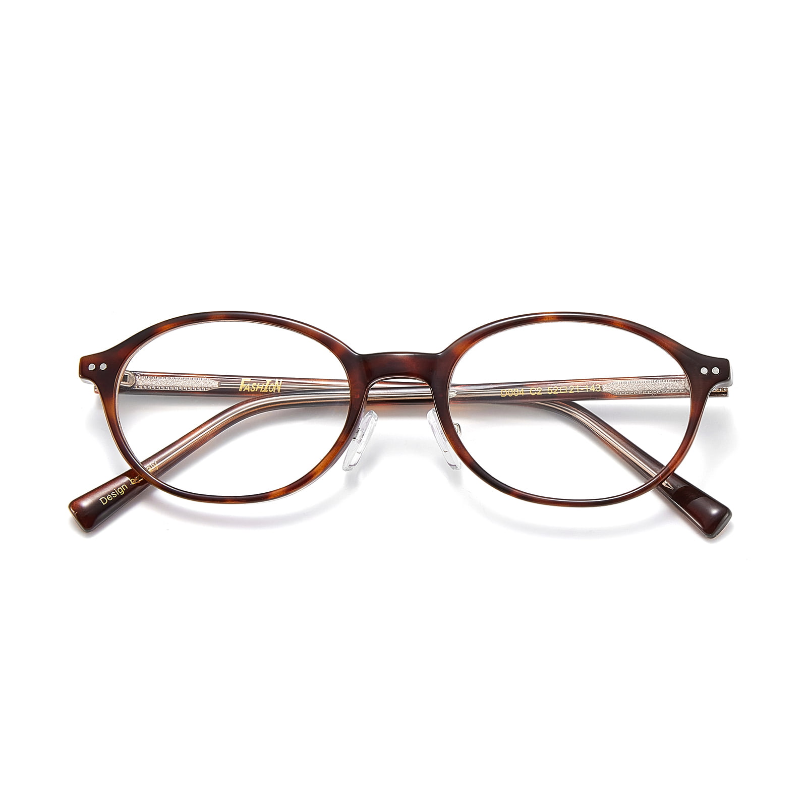 D004 Retro Small Frame Manipis Oval Anti-Blue Light Salamin