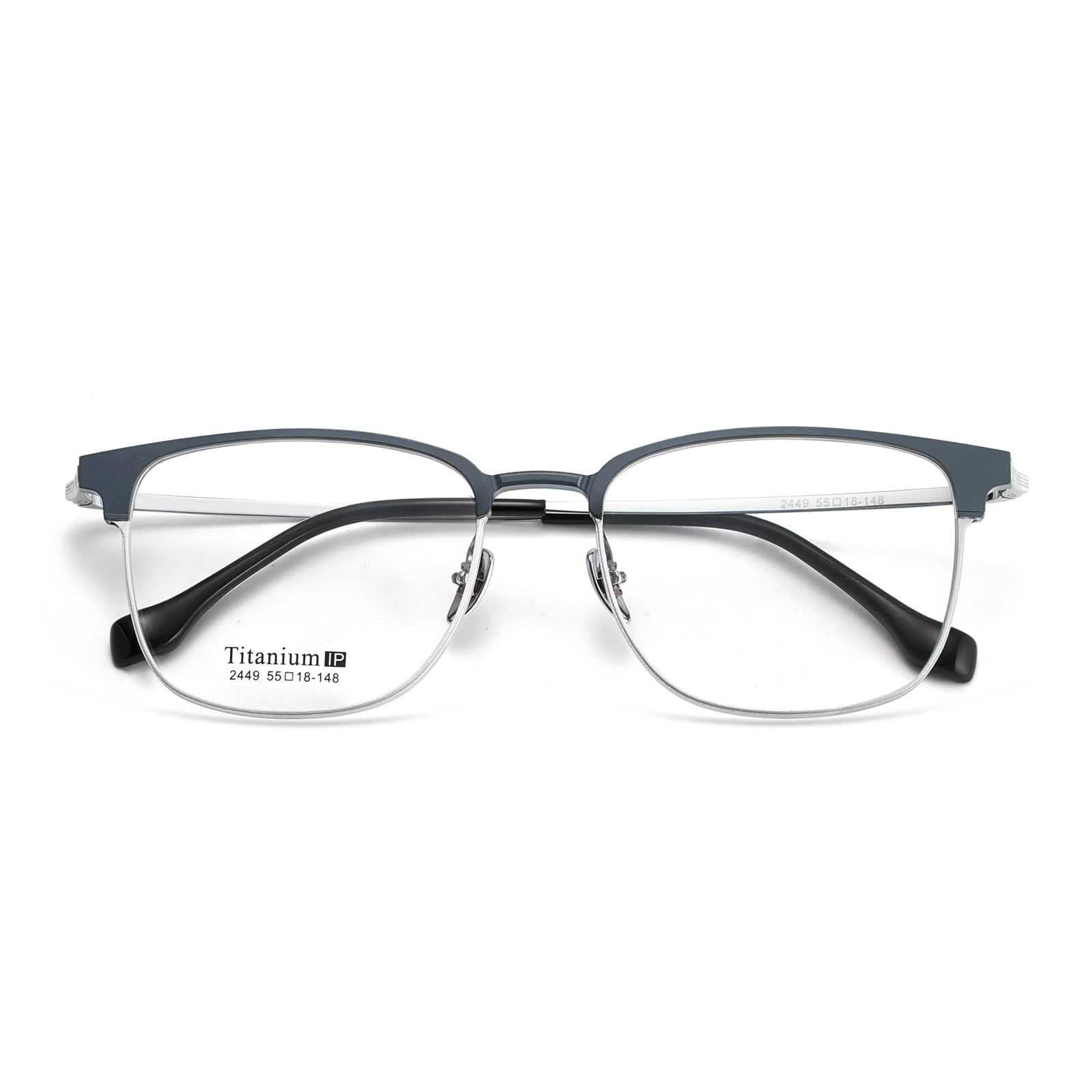 2449 Square at Round Carved Aluminum-Magnesium Glasses