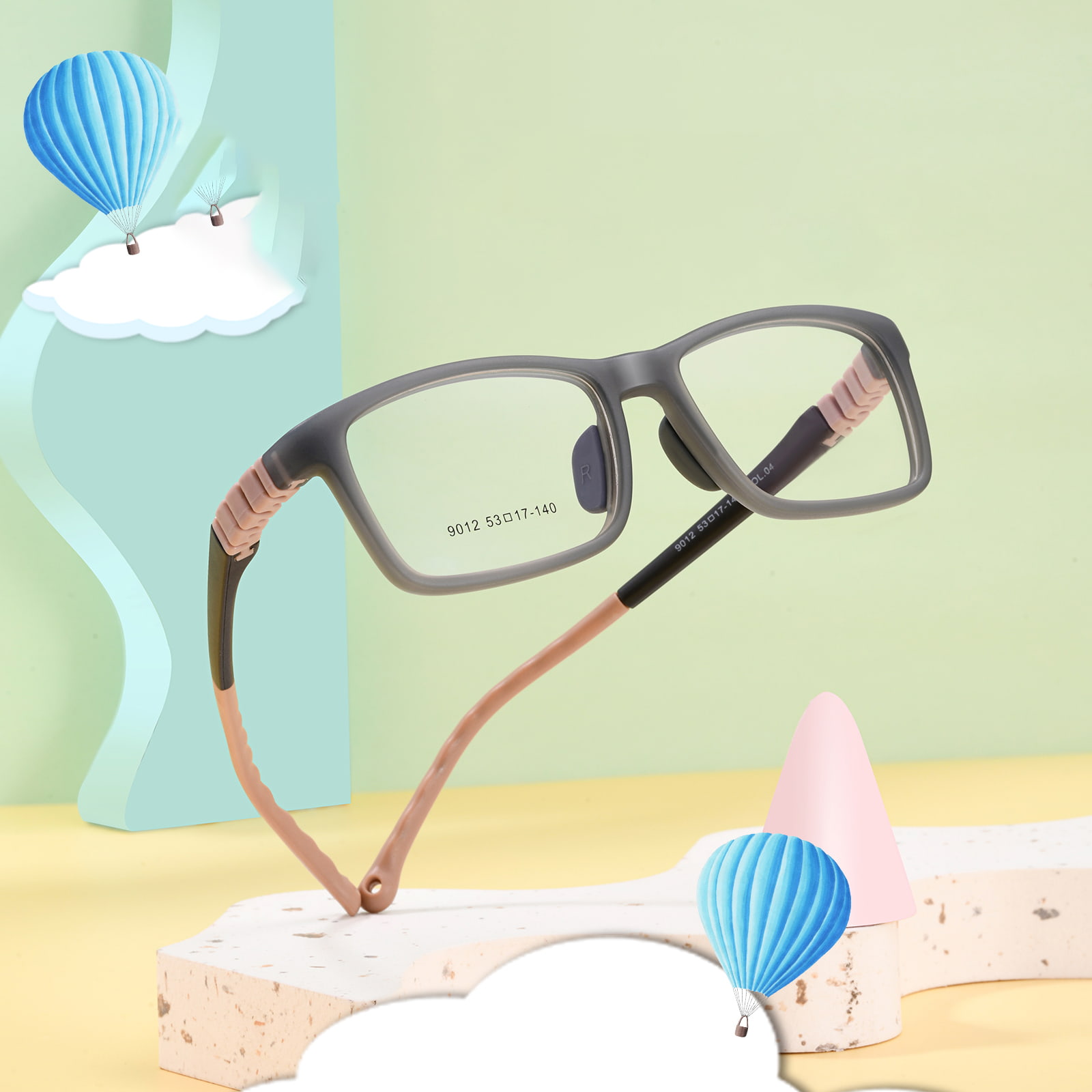 9012 Non-Allergic Sports Youth Detachable Glasses