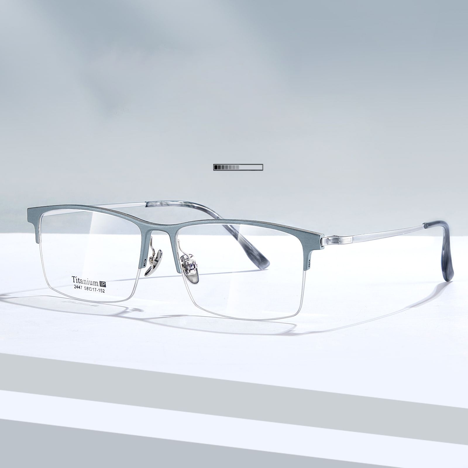 2447 Computer Office Malaking Half Frame Aluminum Magnesium Salamin