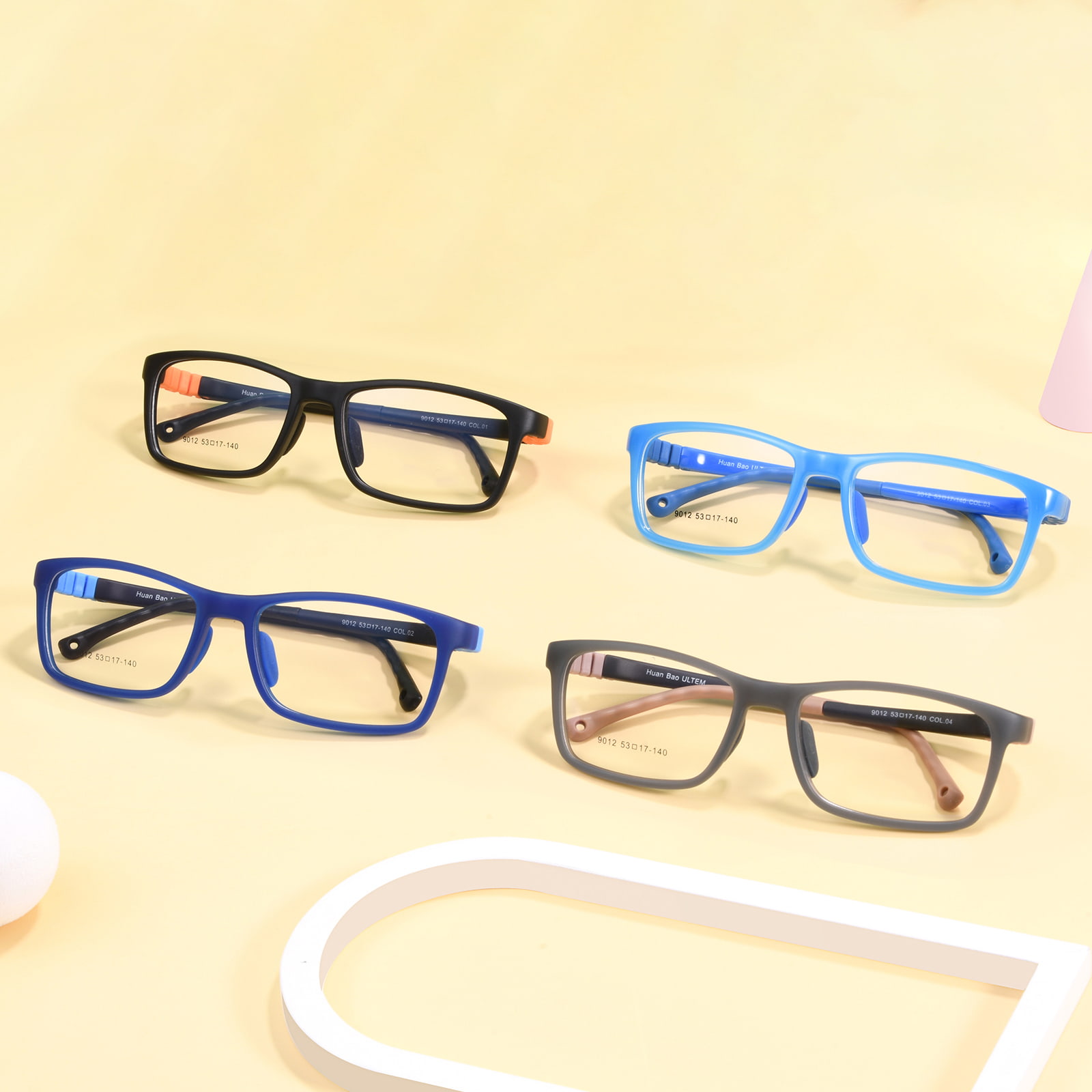 9012 Non-Allergic Sports Youth Detachable Glasses