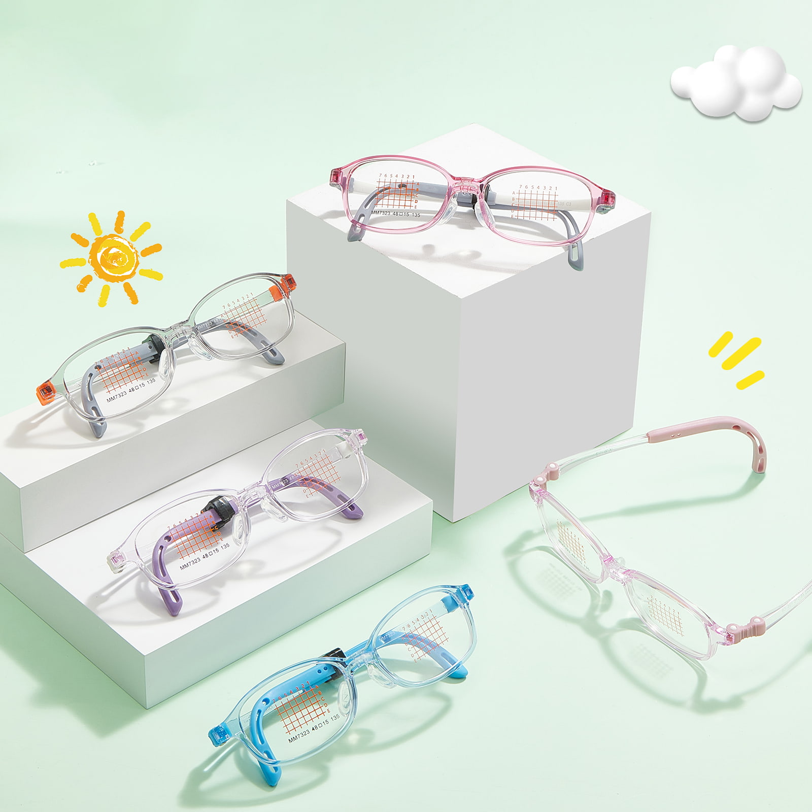 MM7323 Magaan na Growth-Adaptive na EMS Glasses