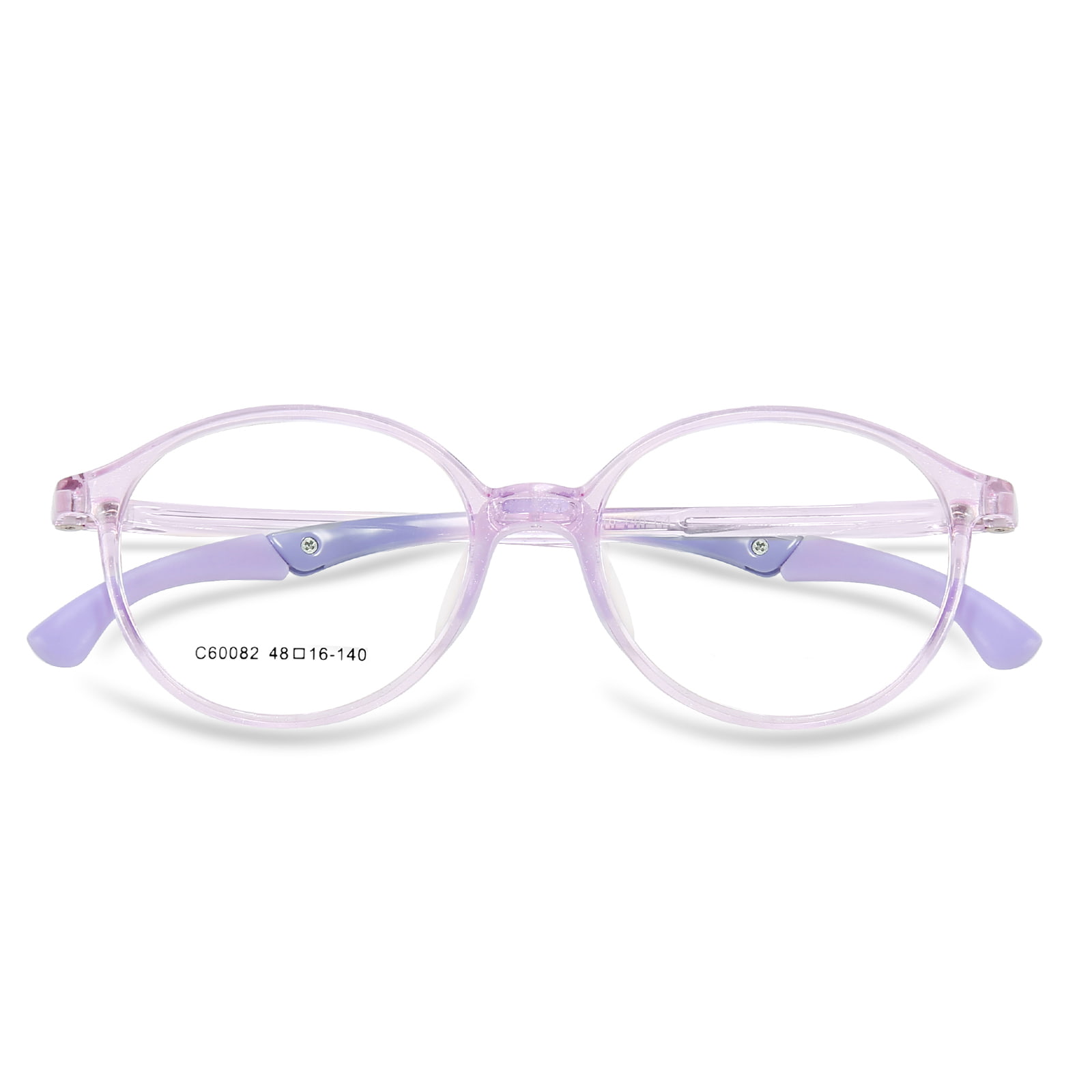 60082 Mga Pambata na Bilog na Frame Ultra-Light Sports Glasses