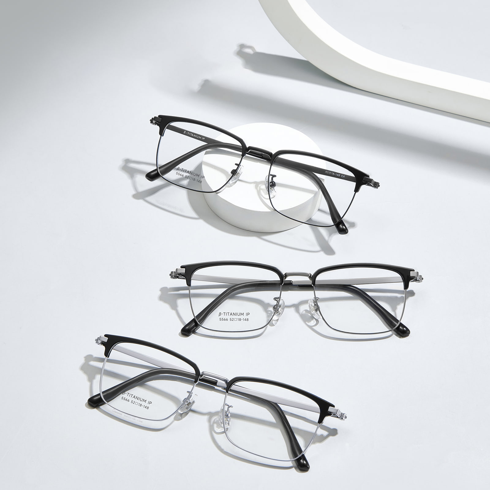 5566 Invisible Embedded Magnet High Definition 3-In-1 Magnetic Sunglasses