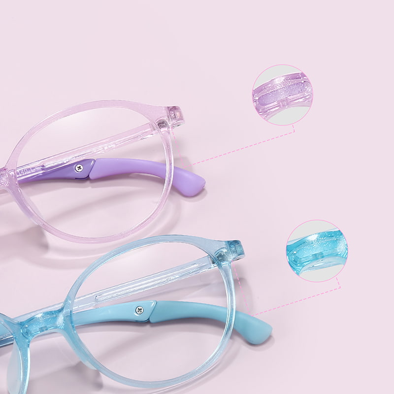 60082 Mga Pambata na Bilog na Frame Ultra-Light Sports Glasses