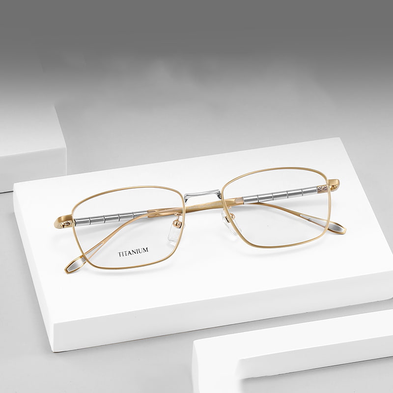 S9072 Round Bamboo Elite Pure Titanium Salamin