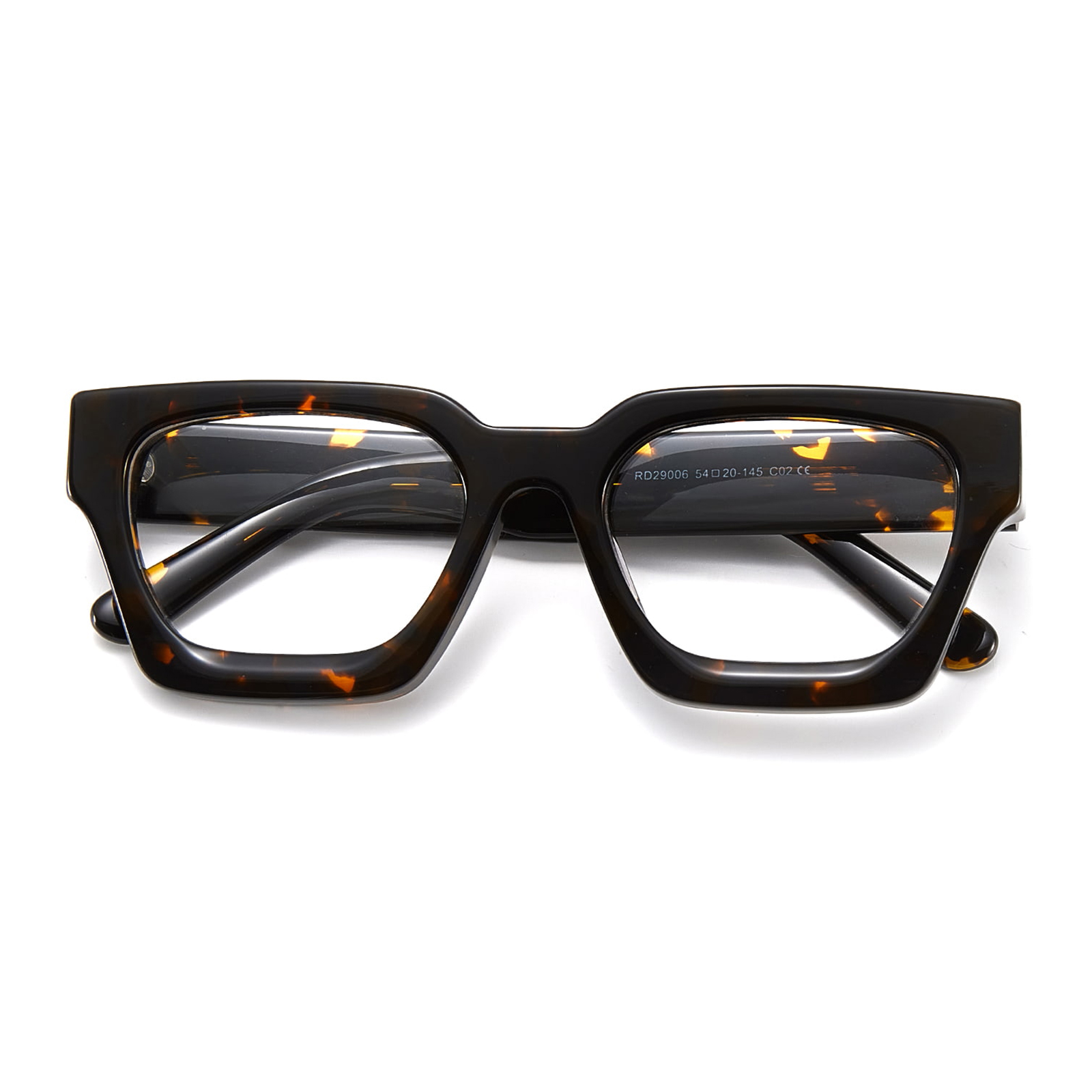 RD29006 Rough Square Frame Hinged Acetate Salamin