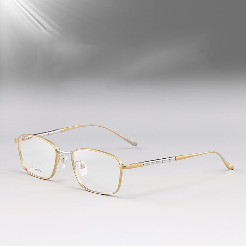 S9072 Round Bamboo Elite Pure Titanium Salamin