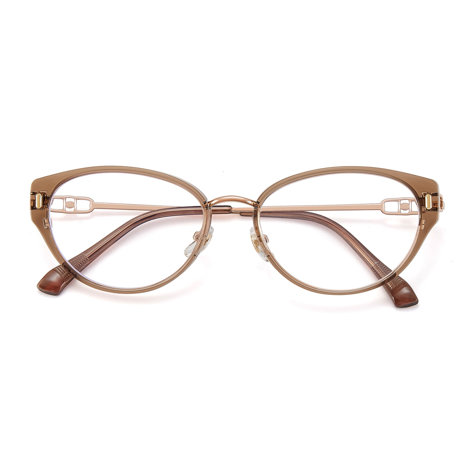 S12008 Cat-Eye Hollow Inner Ring Anti-Blue Light Salamin