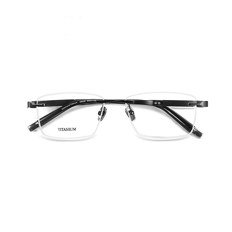 9058 Frameless Anti-Break Edge Pure Titanium Salamin